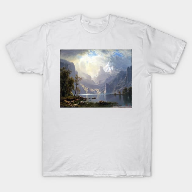 Albert Bierstadt In the Sierras Lake Tahoe T-Shirt by pdpress